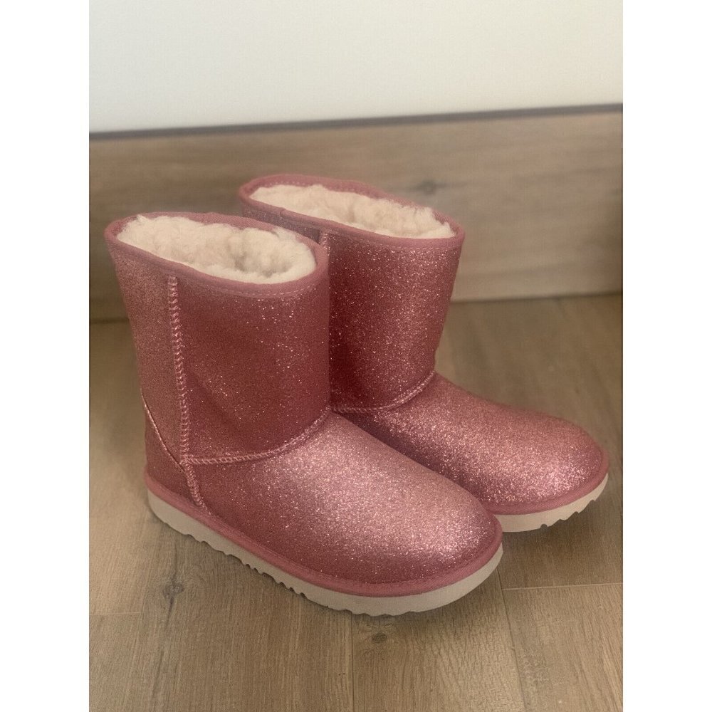 ugg Cosmo Boots Girls Women's NEW Glitter Winter Snowboarding Skiing Pink - Picture 1 of 5